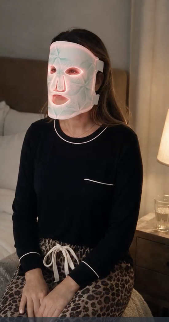 LED Face Mask Night Routine