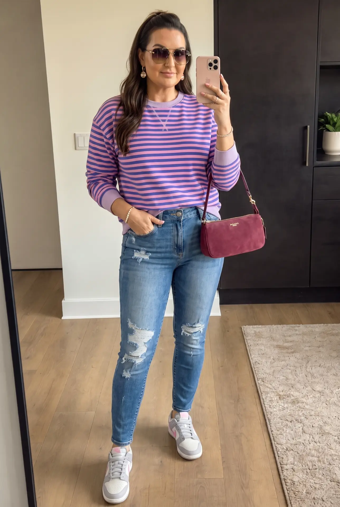 Stripes, Sneakers & Mimosas — Brunch Vibes